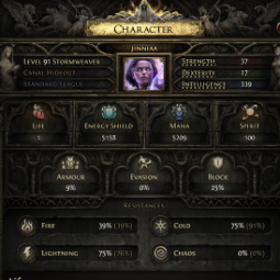 【Level 91 Storm Weaver Standard League】✦ 132K Gold + 1 Premium Tabs ✦ SS Desc ✦ 129 Hours // Instant Delivery 1